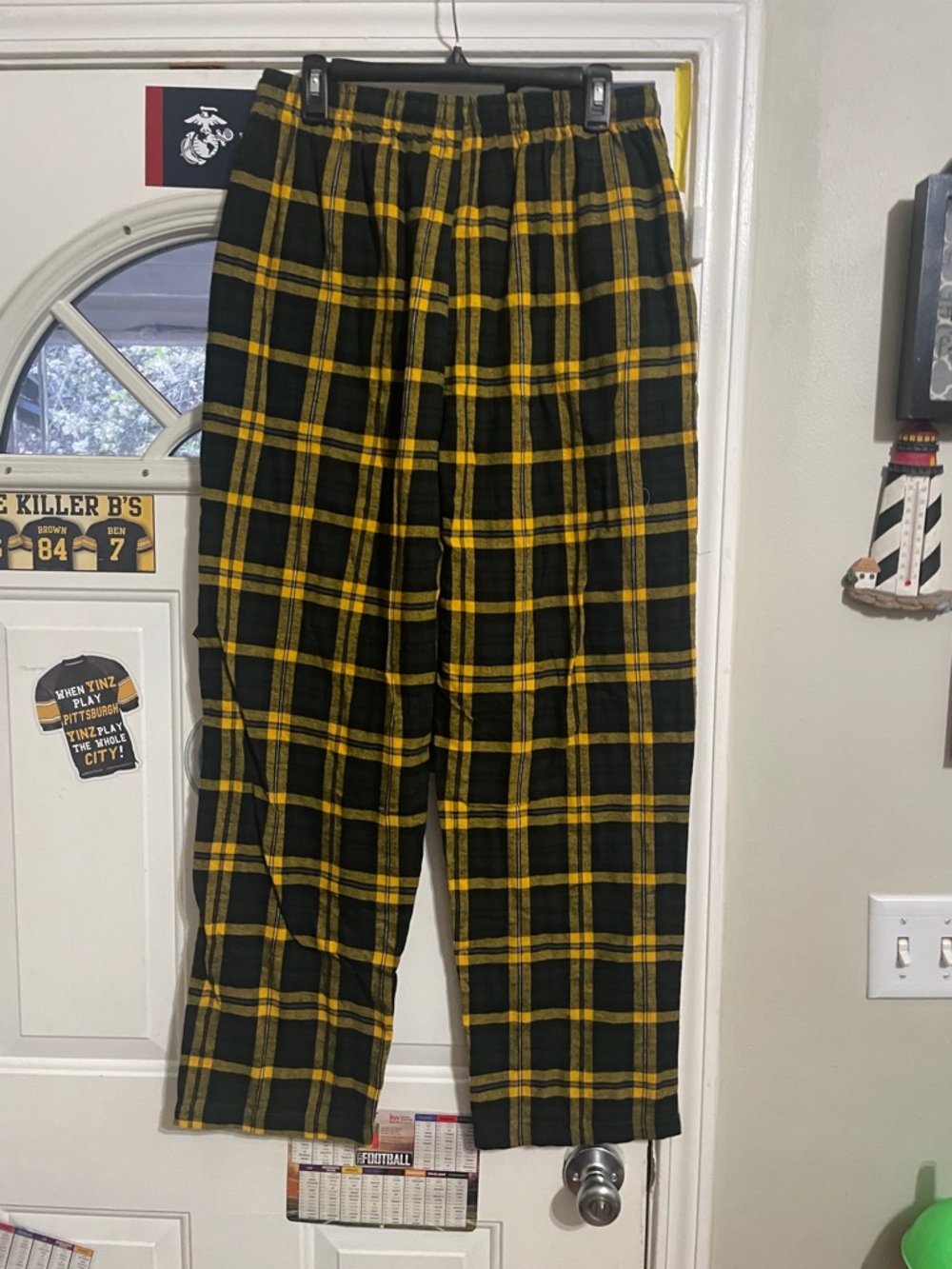 Baylor University Black & Gold Plaid Lounge Pants - Picture 6 of 7